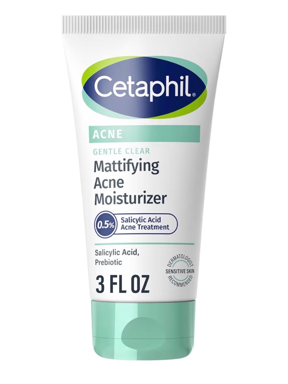 Cetaphil Gentle Clear Mattifying Acne Face Moisturizer, Salicylic Acid, 3oz